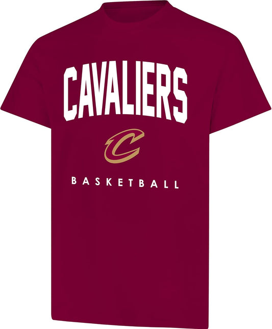 Ultra Game NBA Official Men's Official Teamster Short Sleeve T-Shirt, Cleveland Cavaliers, Team Color|Cleveland Cavaliers