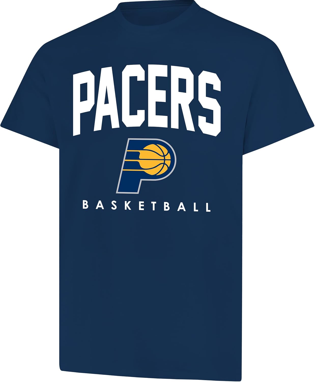 Ultra Game NBA Official Men's Official Teamster Short Sleeve T-Shirt, Indiana Pacers, Team Color|Indiana Pacers