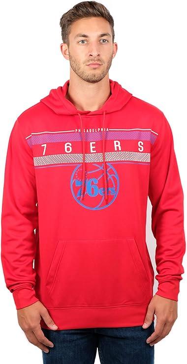 Ultra Game NBA Official Men’s Super Soft Midtown Hoodie Pullover Sweatshirt - Unisex, Philadelphia 76ers|Philadelphia 76ers