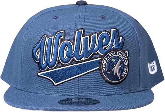 Ultra Game NBA Official Youth 8-20 Snap Back 3D Embroidered Team Logo Baseball Cap Hat, Minnesota Timberwolves, Team Color, 1SIZE|Minnesota Timberwolves