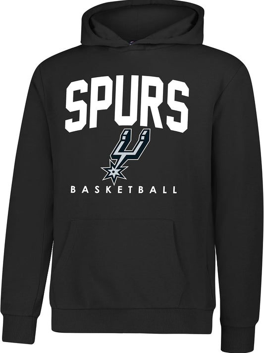 Ultra Game NBA Official Youth Super Soft Teamster Hoodie Sweatshirt, San Antonio Spurs, Team Color|San Antonio Spurs