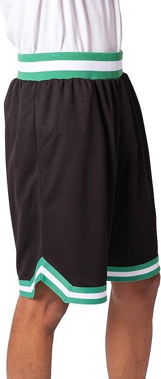 Ultra Game NBA Official Men’s Active Knit Basketball Training Shorts - Unisex, Boston Celtics, Black|Boston Celtics