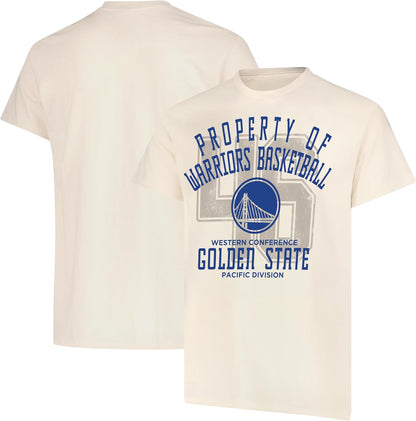 Ultra Game NBA Official Men's Standard Super Soft Nostalgic T-Shirt, Golden State Warriors,Cream|Golden State Warriors