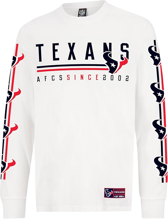 NFL Official Adults Super Soft Supreme Long Sleeve T-Shirt - Unisex|Houston Texans