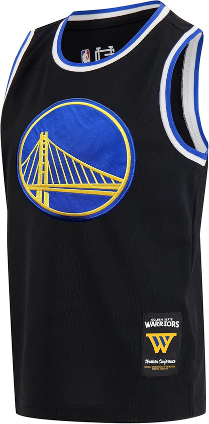 Ultra Game Youth's NBA Official Super Soft Tank Top & Shorts 2-Piece Set, Golden State Warriors, Black|Golden State Warriors