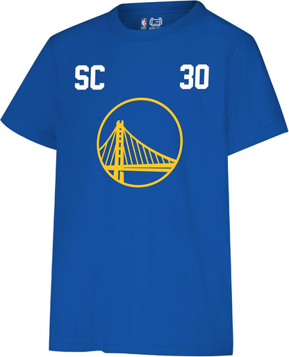 Ultra Game NBA Official Youth Super Soft Fly High Players T-Shirt, Golden State Warriors - Stephen Curry, Team Color|Golden State Warriors - Stephen Curry