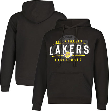 Ultra Game NBA Official Youth Standard Super Soft Get Right Hoodie Sweatshirt, Los Angeles Lakers, Black|Los Angeles Lakers