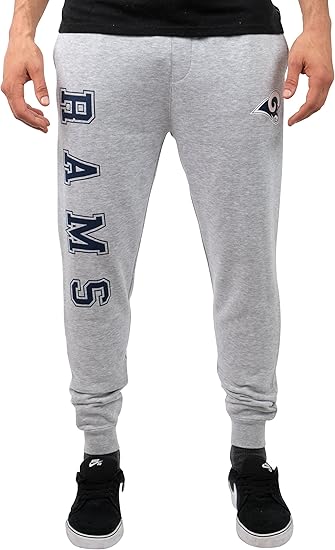 Ultra Game NFL Official Adults Super Soft Game Day Jogger Sweatpants - Unisex, Los Angeles Rams|Los Angeles Rams