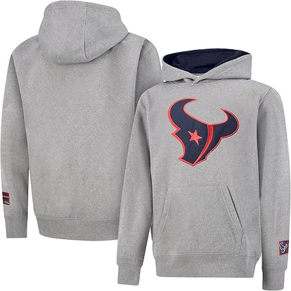 NFL Official Youth Super Soft Hoodie Sweatshirt Pullover - Warm Polyester Blend|Houston Texans