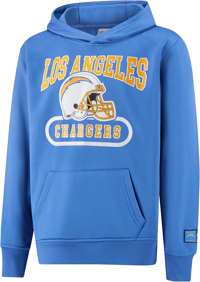 Ultra Game NFL Official Youth Super Soft Jogger & Hoodie Sweatshirt Set, Los Angeles Chargers, Team Color|Los Angeles Chargers