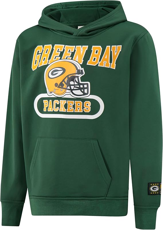 NFL Official Youth Super Soft Jogger & Hoodie Sweatshirt Set|Green Bay Packers