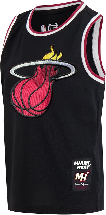 Ultra Game Youth's NBA Official Super Soft Tank Top & Shorts 2-Piece Set, Miami Heat, Black|Miami Heat