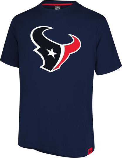 Ultra Game NFL Official Adults Super Soft Game Day T-Shirt - Unisex, Houston Texans, Team Color|Houston Texans