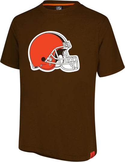 Ultra Game NFL Official Adults Super Soft Game Day T-Shirt - Unisex, Cleveland Browns, Team Color|Cleveland Browns