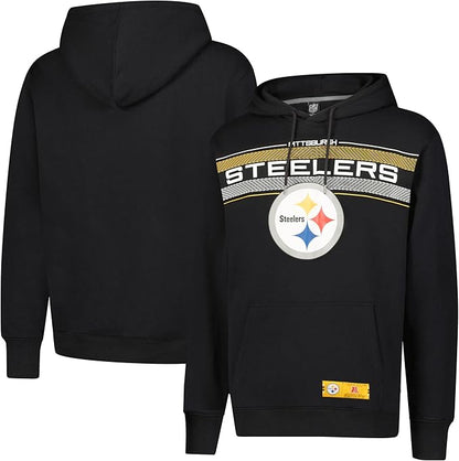 NFL Official Adults Super Soft Pullover Hoodie Sweatshirt - Warm Polyester Blend - Unisex|Pittsburgh Steelers