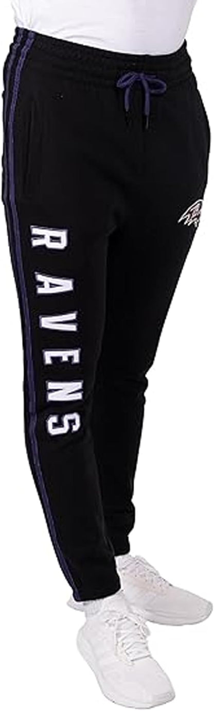 Ultra Game NFL Official Adults Super Soft Game Day Jogger Sweatpants - Unisex, Baltimore Ravens|Baltimore Ravens