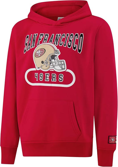 NFL Official Youth Super Soft Jogger & Hoodie Sweatshirt Set|San Francisco 49ers