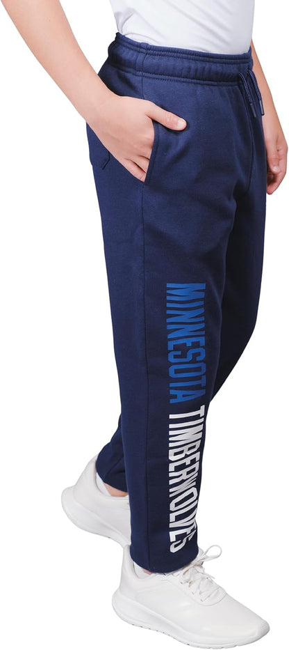 Ultra Game Youth's NBA Official Super Soft Game Day Jogger Sweatpants, Minnesota Timberwolves, Team Color|Minnesota Timberwolves