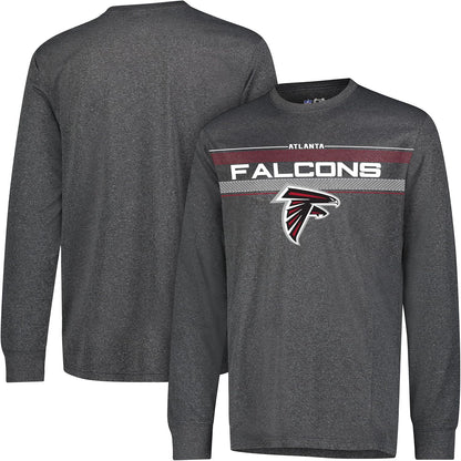 Ultra Game Men's NFL Official Super Soft Game Day Long Sleeve T-Shirt, Atlanta Falcons|Atlanta Falcons