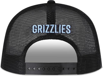 Ultra Game NBA Official Men’s Snap Back All Around The World Trucker Baseball Cap Hat - Unisex, Memphis Grizzlies, Black Marl, 1SIZE|Memphis Grizzlies