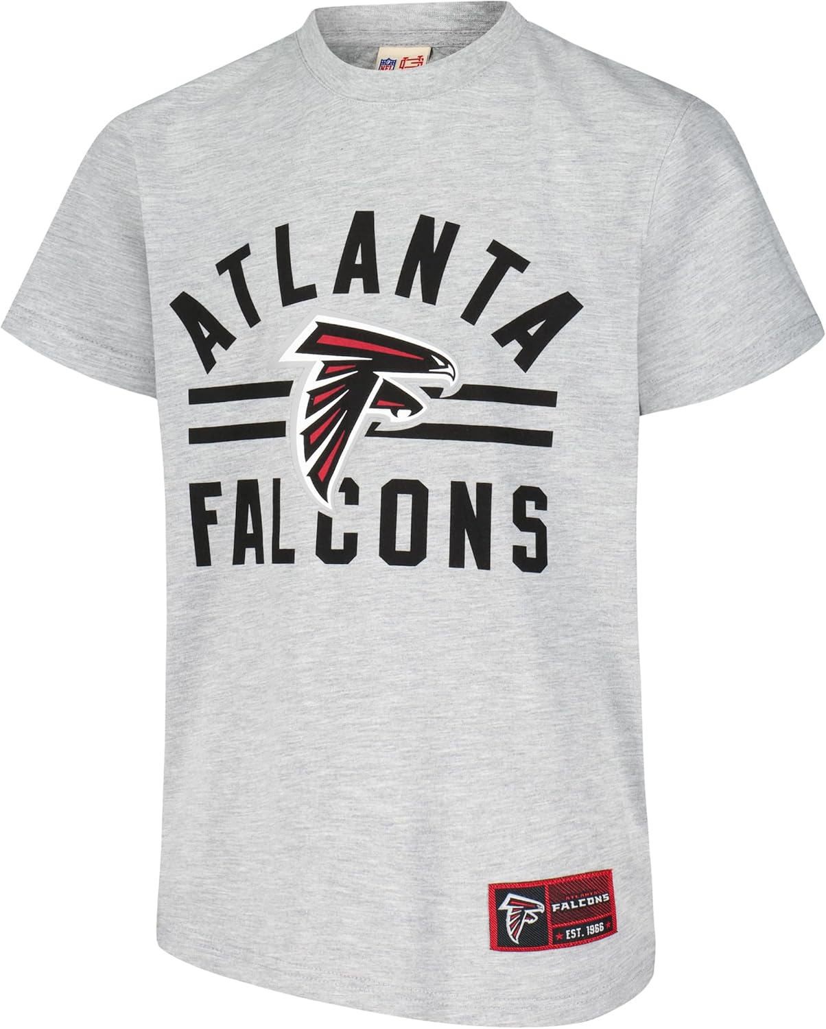 Ultra Game NFL Official Youth Super Soft 2 Pack T-Shirt Set, Atlanta Falcons|Atlanta Falcons