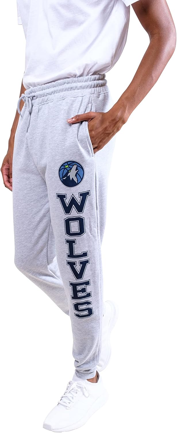 Ultra Game NBA Official Men's Super Soft Game Day Jogger Sweatpants, Minnesota Timberwolves|Minnesota Timberwolves