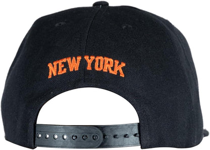 Ultra Game NBA Official Men’s Twill Snap Back Ultimate Baseball Cap Hat - Unisex, New York Knicks, Black, 1SIZE|New York Knicks