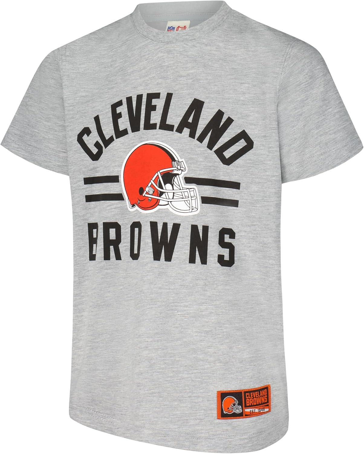 Ultra Game NFL Official Youth Super Soft 2 Pack T-Shirt Set, Cleveland Browns|Cleveland Browns