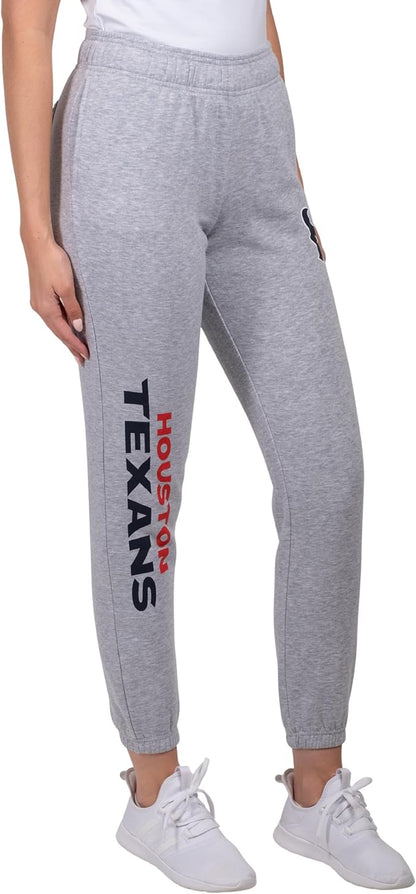 NFL Official Women's Super Soft Fleece Jogger Sweatpants|Houston Texans