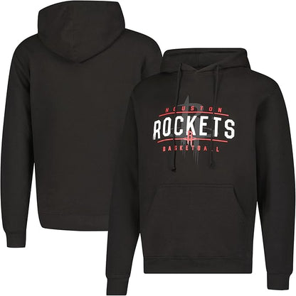 Ultra Game NBA Official Men's Super Soft Get Right Hoodie Sweatshirt, Houston Rockets, Black|Houston Rockets