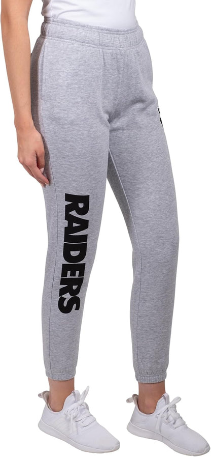 NFL Official Women's Super Soft Fleece Jogger Sweatpants|Las Vegas Raiders