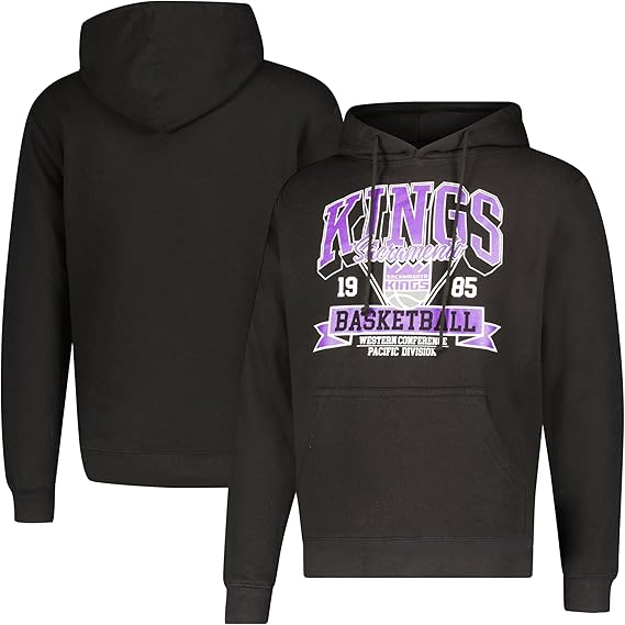 Ultra Game NBA Official Men’s Standard Super Soft Ace Hoodie Sweatshirt, Sacramento Kings, Team Color|Sacramento Kings