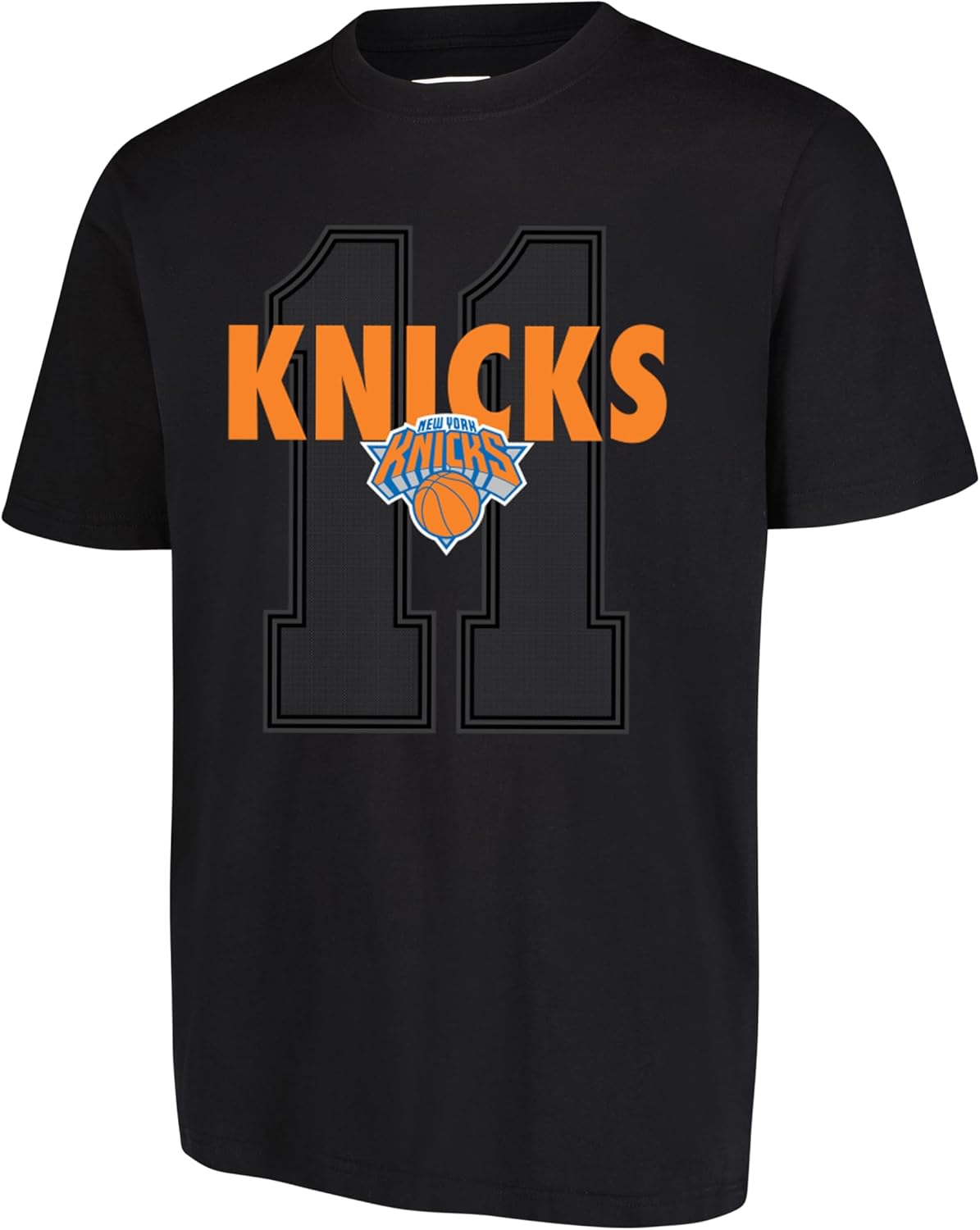 Ultra Game NBA Official Men's Standard Super Soft Fly High Players T-Shirt, New York Knicks - Jalen Brunson, Black|New York Knicks - Jalen Brunson