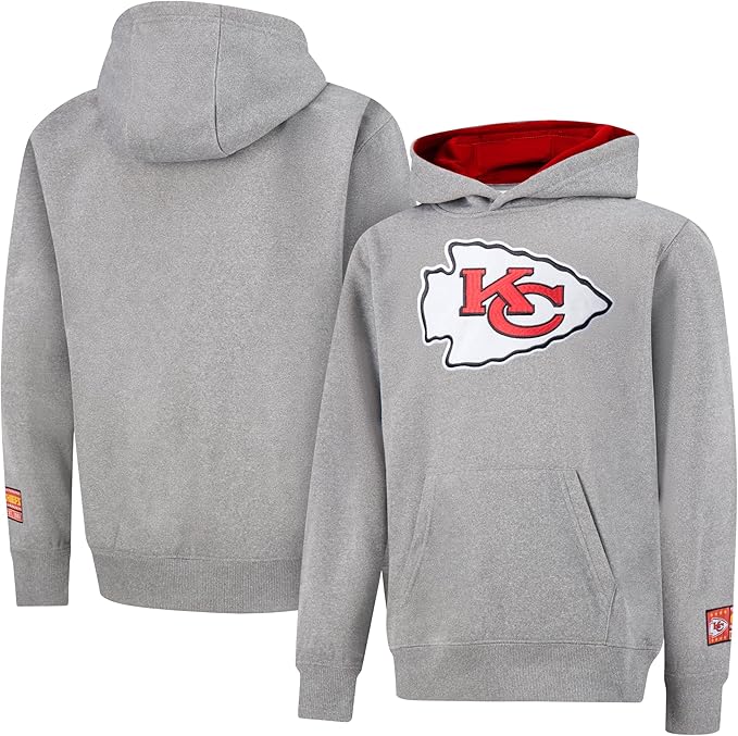 Ultra Game NFL Official Youth Super Soft Hoodie Sweatshirt Pullover - Warm Polyester Blend Kansas City Chiefs|Kansas City Chiefs