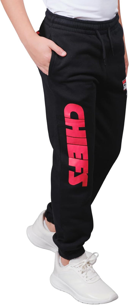 NFL Official Youth Super Soft Game Day Jogger Sweatpants|Kansas City Chiefs