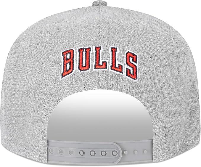 Ultra Game NBA Official Men’s Twill Snap Back Ultimate Baseball Cap Hat - Unisex, Chicago Bulls, Heather Gray, 1SIZE|Chicago Bulls