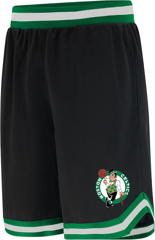 Ultra Game NBA Official Men’s Active Knit Basketball Training Shorts - Unisex, Boston Celtics, Team Color|Boston Celtics