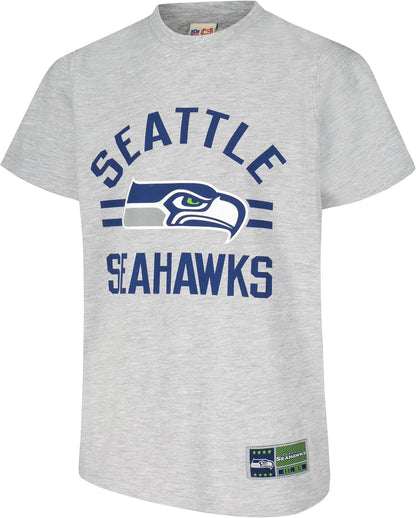 Ultra Game NFL Official Youth Super Soft 2 Pack T-Shirt Set, Seattle Seahawks|Seattle Seahawks