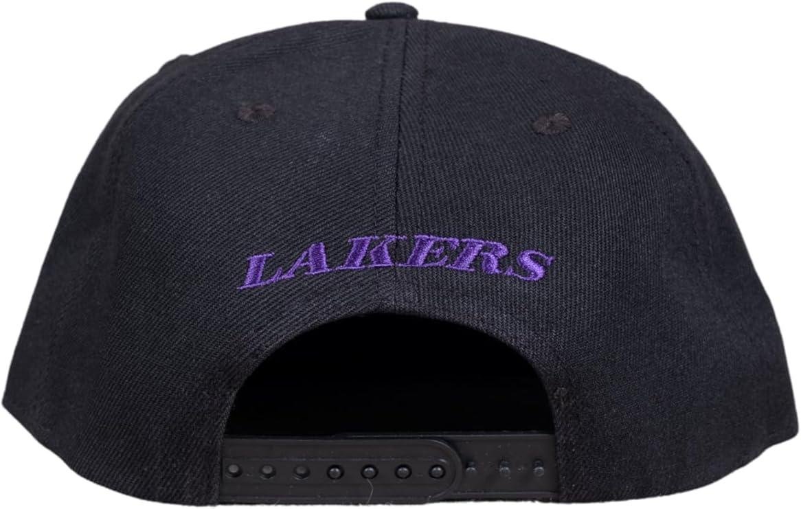 Ultra Game NBA Official Men’s Twill Snap Back Ultimate Baseball Cap Hat - Unisex, Los Angeles Lakers, Black, 1SIZE|Los Angeles Lakers