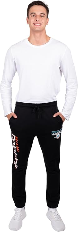 NFL Official Adults Super Soft Game Day Jogger Sweatpants - Unisex|Miami Dolphins