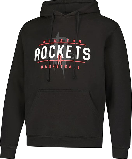 Ultra Game NBA Official Youth Standard Super Soft Get Right Hoodie Sweatshirt, Houston Rockets, Black|Houston Rockets