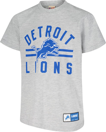 Ultra Game NFL Official Youth Super Soft 2 Pack T-Shirt Set, Detroit Lions|Detroit Lions