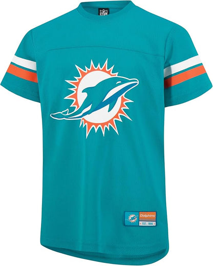 NFL Official Youth Super Soft Game Day Mesh Jersey Shirt|Miami Dolphins