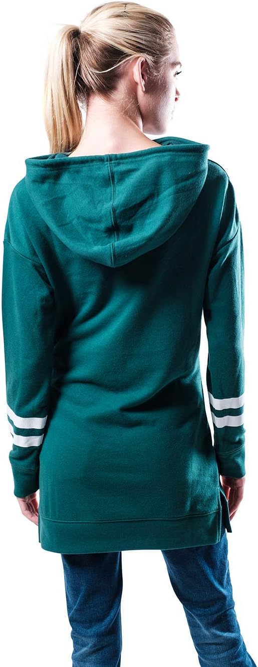 NFL New York Jets Womens Soft French Terry Tunic Hoodie Pullover Sweatshirt|New York Jets