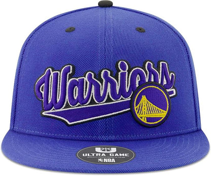 Ultra Game NBA Official Men’s Snap Back 3D Embroidered Team Logo Baseball Cap Hat - Unisex, Golden State Warriors, Team Color, 1SIZE|Golden State Warriors