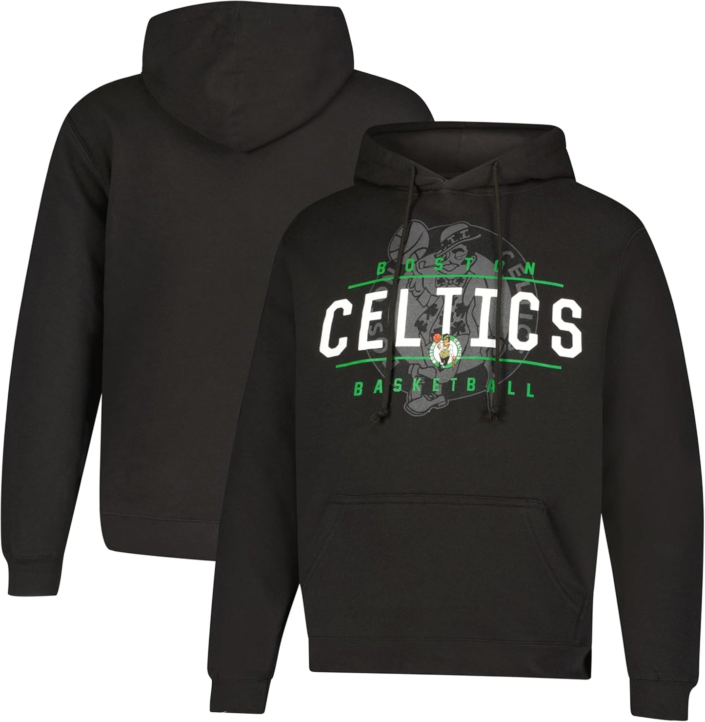 Ultra Game NBA Official Youth Standard Super Soft Get Right Hoodie Sweatshirt, Boston Celtics, Black|Boston Celtics