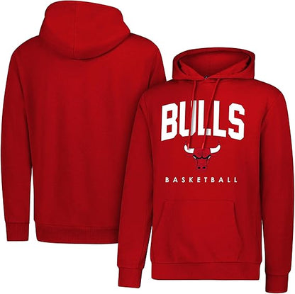 Ultra Game NBA Official Men's Super Soft Teamster Hoodie Sweatshirt, Chicago Bulls, Team Color|Chicago Bulls