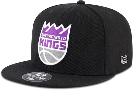 Ultra Game NBA Official Men's Twill Snap Back Ultimate Baseball Cap Hat - Unisex, Sacramento Kings, Black, 1SIZE|Sacramento Kings