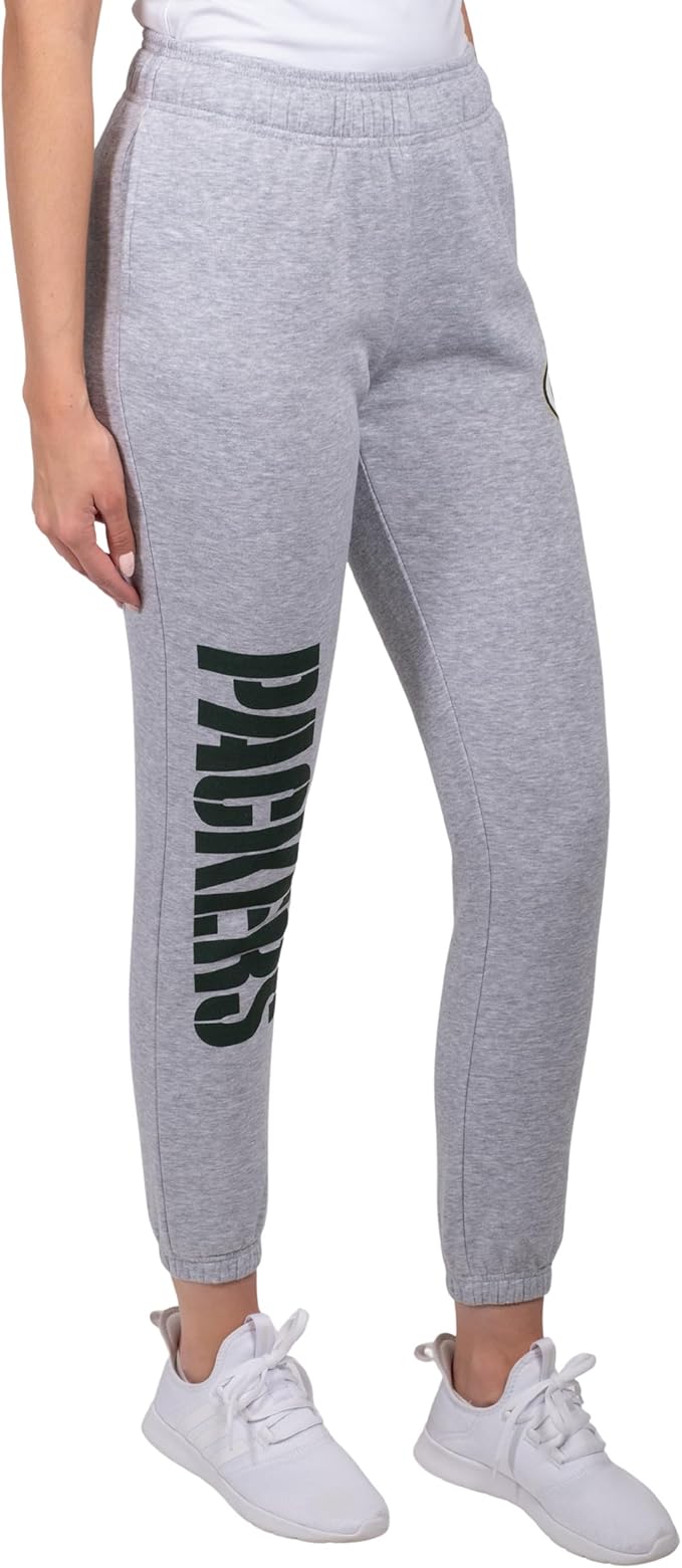 NFL Official Women's Super Soft Fleece Jogger Sweatpants|Green Bay Packers