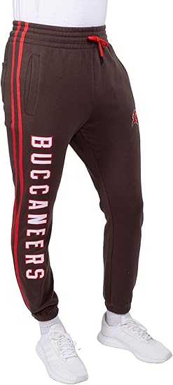 Ultra Game NFL Official Adults Super Soft Game Day Jogger Sweatpants - Unisex, Tampa Bay Buccaneers, Team Color|Tampa Bay Buccaneers